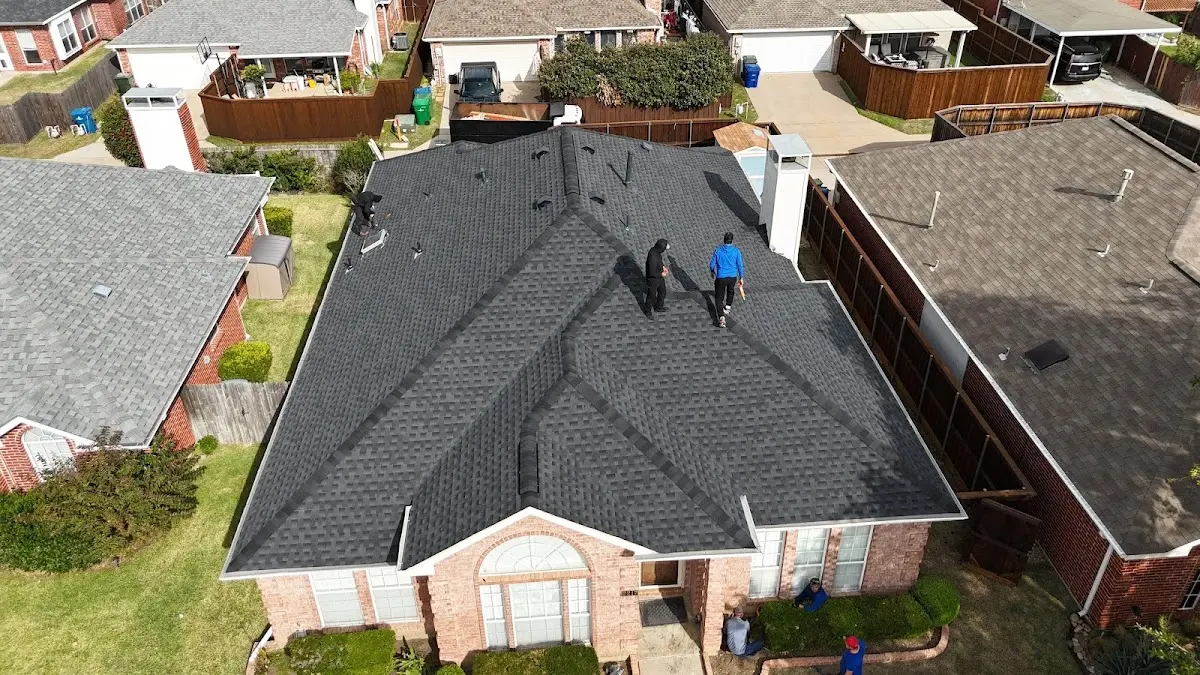 Slate & Tile Roof Repair work in progress on a West Memphis property